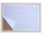 eigene Tischset WEISS (Platzdeckchen), Seidentuch 43x32cm