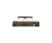 Empinio24 Bett SETI-High 160 x 200 cm, Buche massiv Wenge lackiert