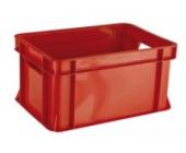 Teko-Pico Stapelbox Kunststoff, Maße: 35 x 24 x 18 cm, rot