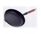 Le Creuset Bratpfanne mit Holzgriff, Gusseisen, schwarz, Ø 26cm