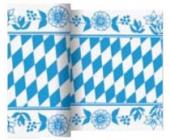 Duni GmbH & Co. KG Duni Saisonaktion O´zapft is!, Dunicel Tischläufer, Bayerische Raute, 1 Karton = 6 Läufer á 20 Meter x 15 cm