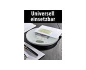 Rosenstein & Söhne Digitale Universalwaage mit integrierter Analoguhr