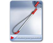 WC- Reinigungswelle bis auf 1,80 Meter lang ausziebar.