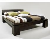 Empinio24 Bett Doppelbett VINCI 160x200 cm, Buche massiv Wenge lackiert