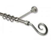 Interdeco Chrom matt Vorhangstange 16 mm Primus Allegra 320 cm