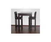Empinio24 YORK Bistrogruppe Stehtisch 70x70 + 2 Barhocker Linero