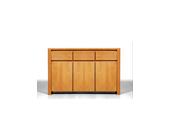 Empinio24 VINCI Sideboard 3-trg. 3-Sk. Buche massiv natur geölt