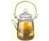KOBU-TEE kleine Glas-Teekanne für Teeblüte, 300ml