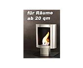 Carlo Milano Deko-Kaminofen Bio-Ethanol aus Edelstahl für Wand & Boden
