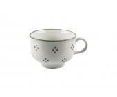 Annaburg Porzellan Frühstücks-Obertasse 0,45 l - Malachit Christl (grün)
