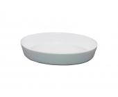 Annaburg Porzellan Auflaufform oval hoch 34x24 cm - Feuerfest Mattweiß