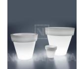 Serralunga Vas-Three Light Pflanzgefäß, 55 cm, neutral