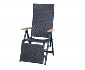 Siena Garden Relaxsessel CALMAR Alu-Geflecht mocca