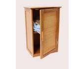 Bambus-Badezimmer-Hängeschrank, Wandschrank, Badezimmerschrank, eintürig, 67,5x40x30cm