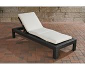 Sonnenliege, Relaxliege, Gartenliege Casoria #55C ~ schwarz