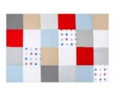 Zöllner Patchworkdecke Stars 115 x 175 cm