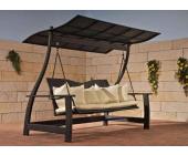 Hollywoodschaukel, Gartenschaukel Ocean, Polyrattan ~ Variantenangebot