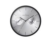 Skagen Wanduhr mit Thermometer und Hygrometer CL-WA01MBS 30 cm