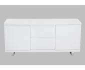 Kauf-Unique.de Sideboard Hochglanz Square - Weiß