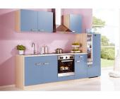 Apothekerschrank »Paris«, Ausführung A: capri blau/akazie