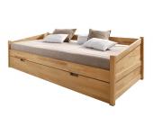 Bett, buchefarben