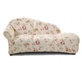 Recamiere - Landhaus-Stil, Blume, Gr.1, mit Armlehne links