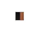 Sideboard, Breite 135 cm, walnussfb.-schwarz
