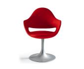 DOMITALIA Design-Drehsessel, Domitalia, »Soft-P«, rot