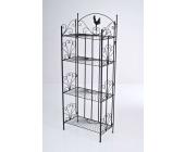 Standregal C24, Gartenregal aus Eisen ~ Variantenangebot