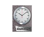 PEARL Elegante Funk-Wanduhr im Alugehäuse