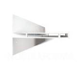 Motusmentis Toast Bücherregal, aluminium grau