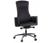 hjh OFFICE Bürostuhl / Chefsessel STYLE-TEC Leder schwarz