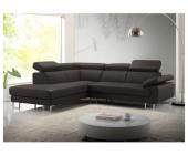 Kauf-Unique.de Ledersofa Ecksofa Colisee Braun - Ecke Links