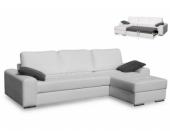 Kauf-Unique.de Wohnlandschaft Schlafsofa mit Bettkasten Balzac - Weiß