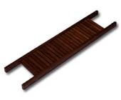 Holz-Badewannenablage ELEGANZA | Thermoholz, 84 x 19 cm