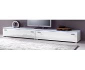 TV-Lowboard, Breite 180 cm, weiß, mit Aufbauservice