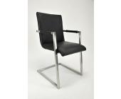 Empinio24 STELLA Sessel Armlehnstuhl Edelstahl Kunstleder oder Microfaser