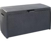 KETER Auflagenbox Rattanoptik anthrazit