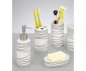 ZELLER Bad-Accessoire-Set »Wave« (4-tlg.)