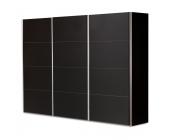 RED LIVING Kleiderschrank Victoria Schwarz 300 (Griff Alu)