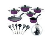Beem Set: Kochtöpfe, BEEM, »Startherm« (17tlg.), lila