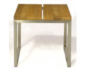 Zebra Axis Hocker Edelstahl/teak