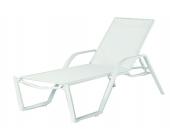 Kettler Tampa Gartenliege stapelbar weiss 01620-000