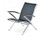 Garvida Rubio Relaxsessel Edelstahl/Textilene schwarz