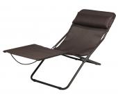 Lafuma Klappliege Transalounge XL+Batyline Cannage Braun (Mokka)