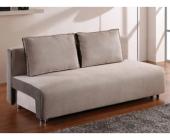 Kauf-Unique.de Schlafsofa Klappsofa Stoff Vicky mit Bettkasten - Grau