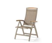 Sieger CATENA Klappsessel Alu/Textilux/Teak champ.natur