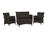 Kettler Lakena Loungegruppe anthrazit 0304430-7000 mit Kissen