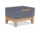 furnitive Nachttisch Dahlia Grau