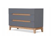 furnitive Kommode Dahlia Grau